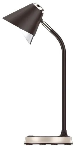 Immax 08971L - Lampada da tavolo LED dimmerabile FINCH LED/9W/12/230V marrone/oro