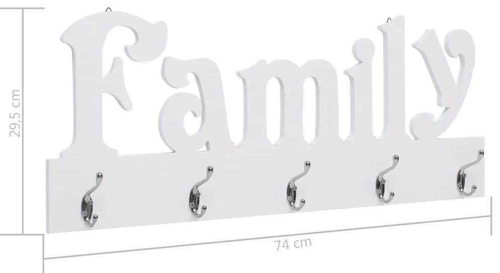 Appendiabiti a Muro FAMILY 74x29,5 cm