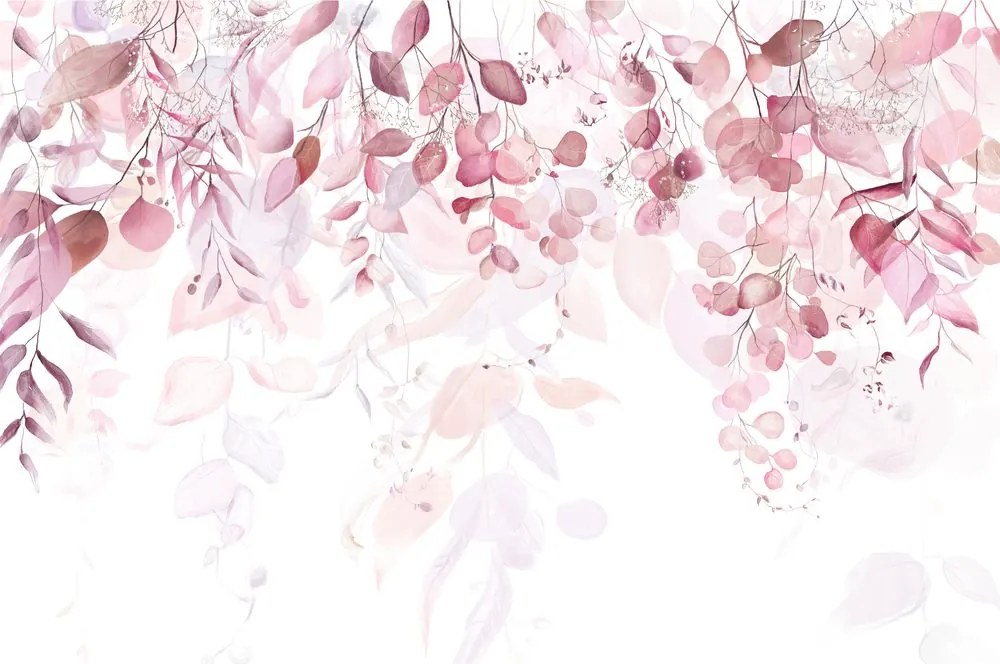 Carta da parati – Tocco Delicato di Natura in Rosa