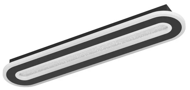 Plafoniera LED Macchioni nero IP20 cct da bianco caldo a bianco freddo con regolazione di temperatura, 2360 lumen EGLO