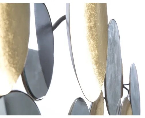 Pannello Decorativo Gold Mirror Glam 118X2,5X60 Cm In Ferro Con Specchi