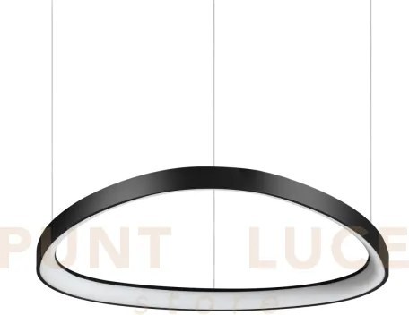 Gemini sospensione led 47 w on-off 5400 lm 4000 k nero 61cm