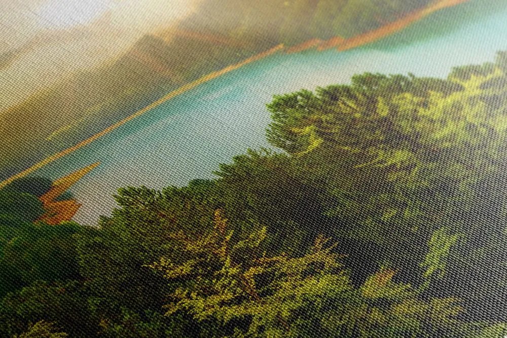 Stampa su tela – Fiume nel mezzo della foresta verde