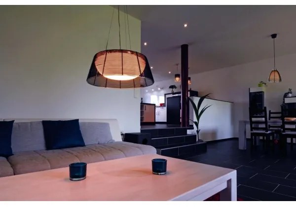 Deko-Light 342032 - Lampadario a sospensione con filo FILO 3xE27/60W/230V diametro 39 cm nero