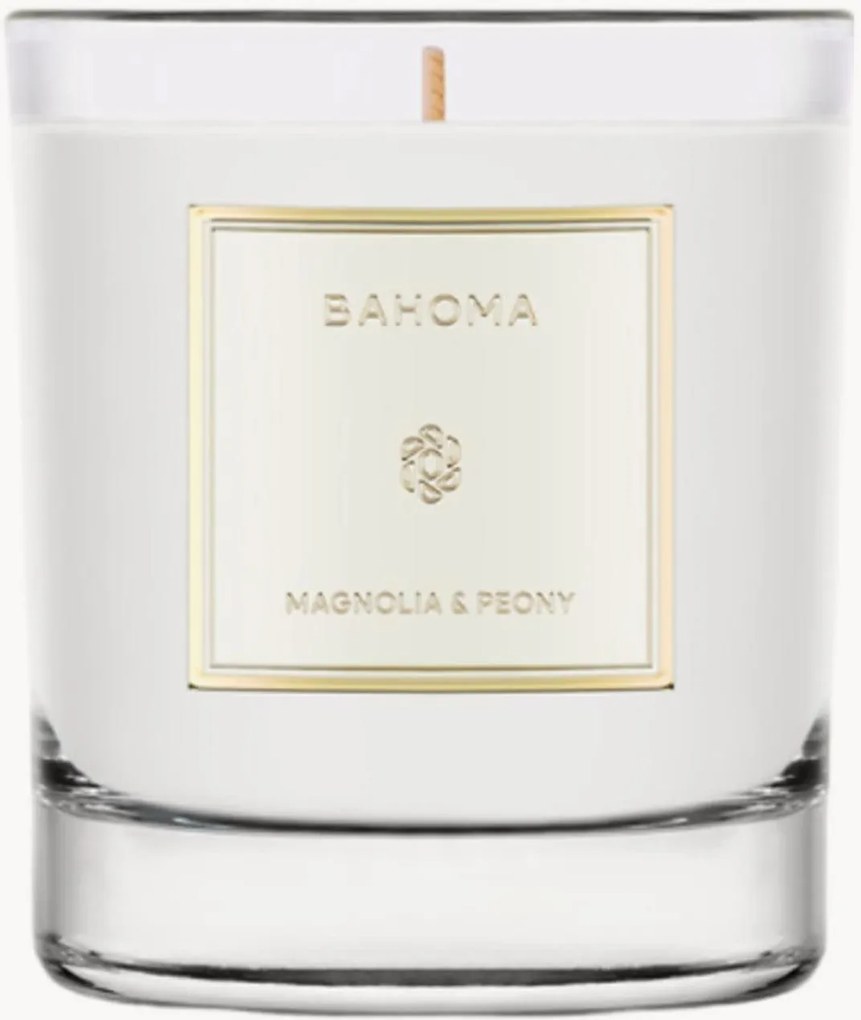 Candela profumata fatta a mano Magnolia & Peony (citrus, peonia)