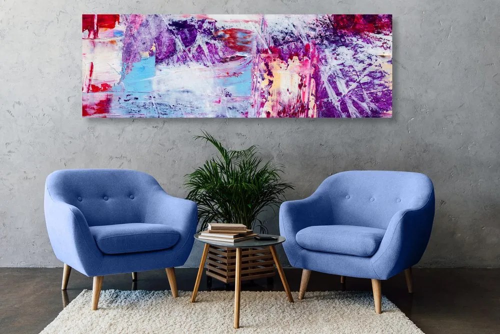 Quadro su tela – Texture viola