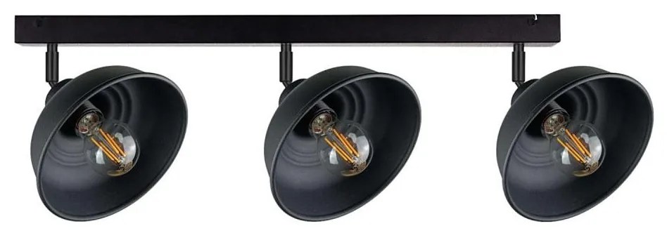 Faretto FAUN 3xE27/60W/230V nero