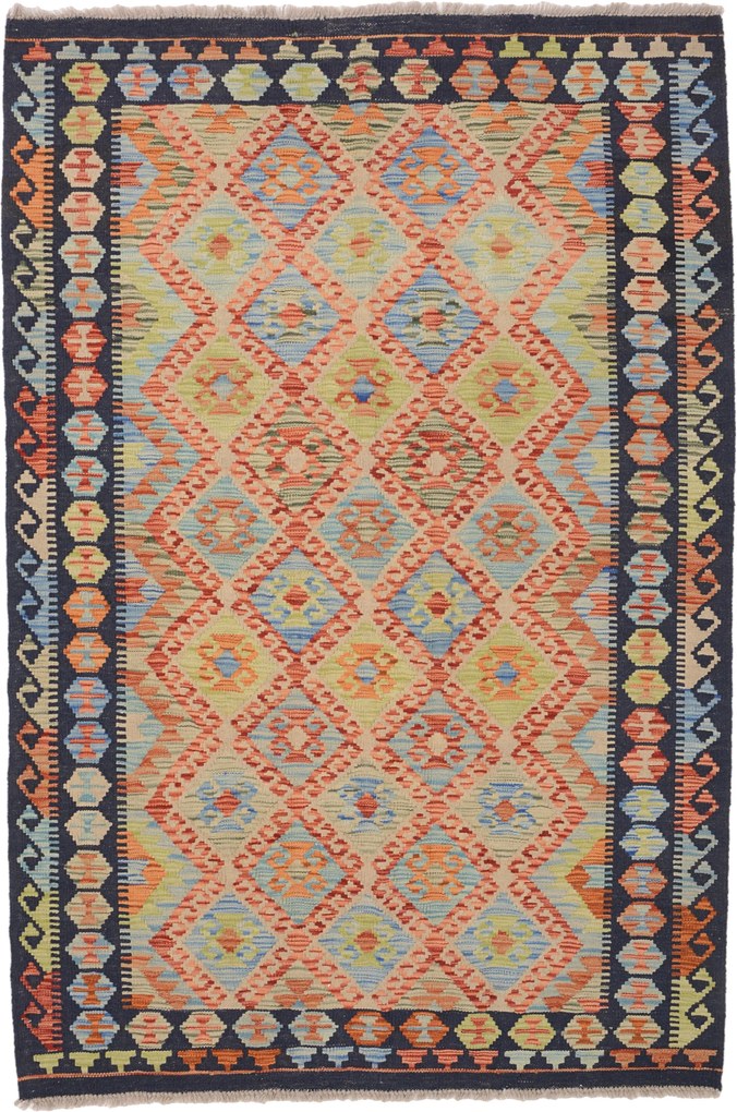Kilim Tappeto orientale 190x130 (Afghanistan) Tessuto A Mano