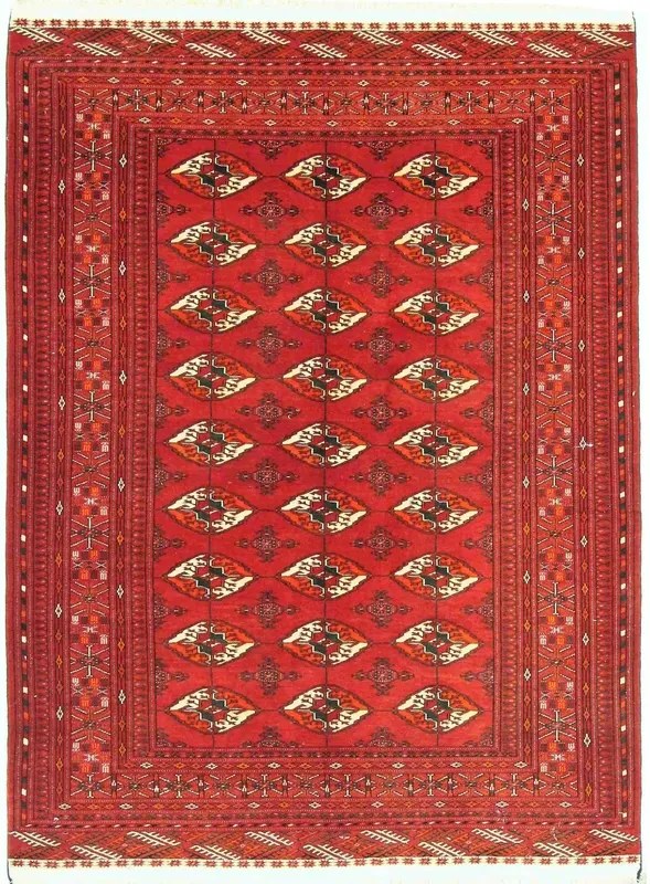 Bokhara Tappeto persiano 180x130 Rosso (Iran) Annodato A Mano