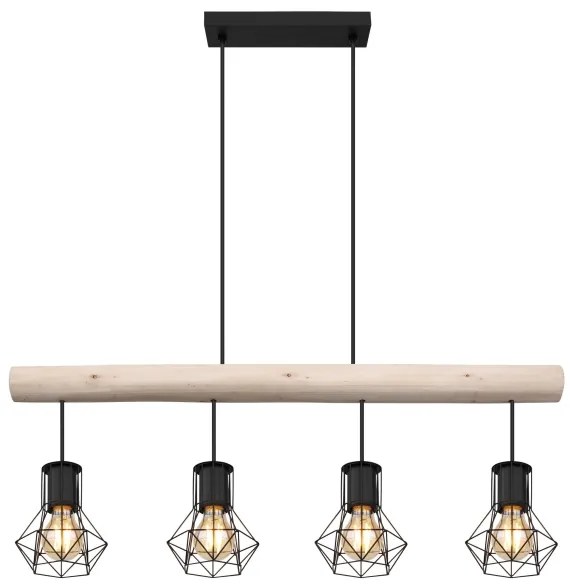 Globo 54017-4H3 - Lampadario a sospensione con filo PRISKA 4xE27/40W/230V