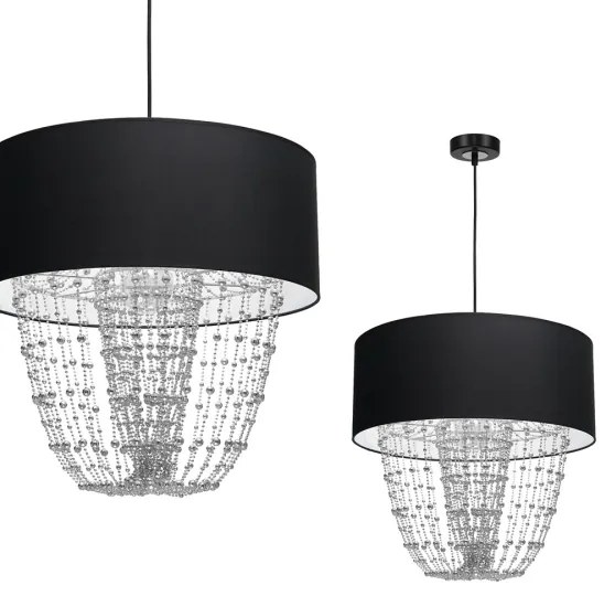 Lampadario a sospensione con filo ALMERIA 1xE27/60W/230V