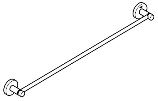 GROHE 41178000 - Porta asciugamani START 654 mm cromo lucido