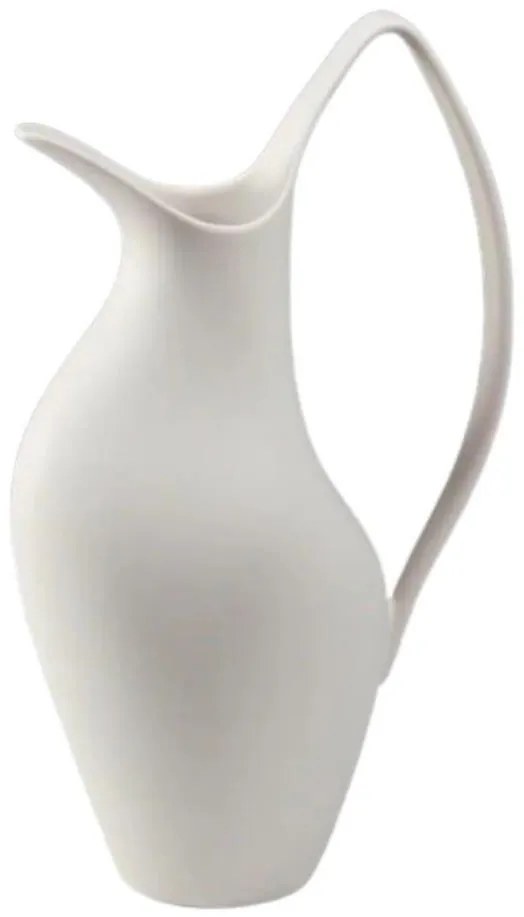 Vaso in ceramica bianco 33x17x19 cm