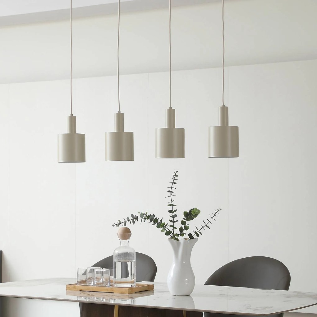Lampada a sospensione Ovelia Lindby, dimmerabile, Crema / Ambra, Cucina, Metallo, Moderno, Lampada a sospensione