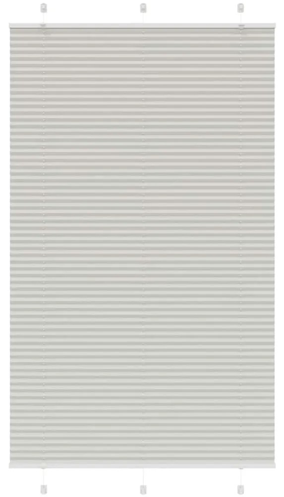 Tenda Plissettata Grigio Chiaro 120x200 Cm Larghezza Tessuto /