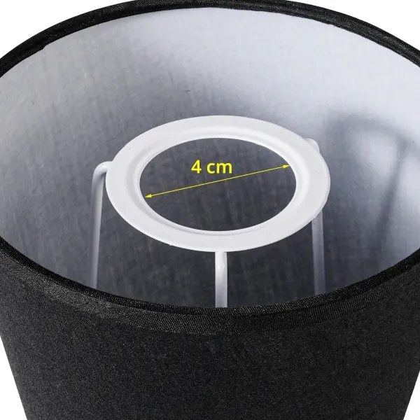 Brilagi - Paralume universale NUBILA E27 13x9 cm nero