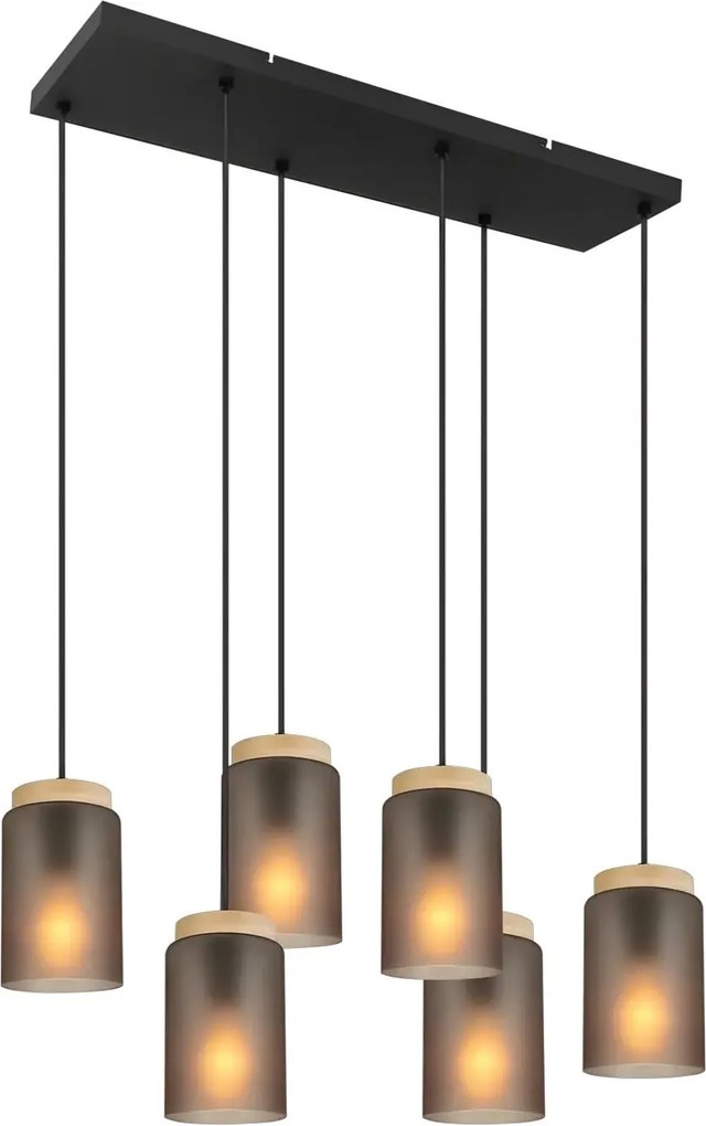 Lampada APP1813-6CP Frosted Grey