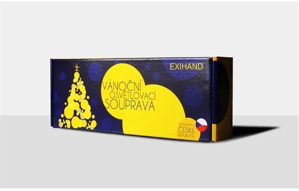 Catena natalizia FELICIA 16xE10 13,5m multicolor