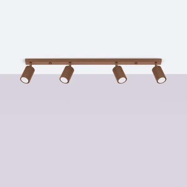 Brilagi - Faretto LED CRESTO 4xGU10/10W/230V marrone