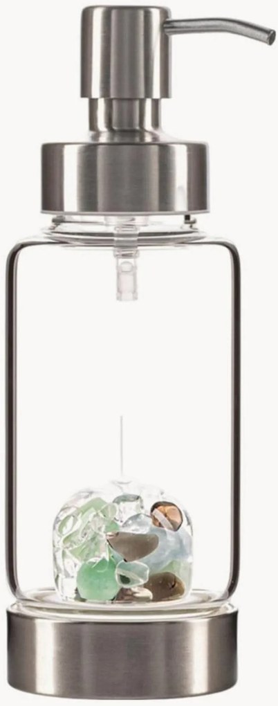 Dispenser sapone fatto a mano con inserto di pietra preziosa Forever Young