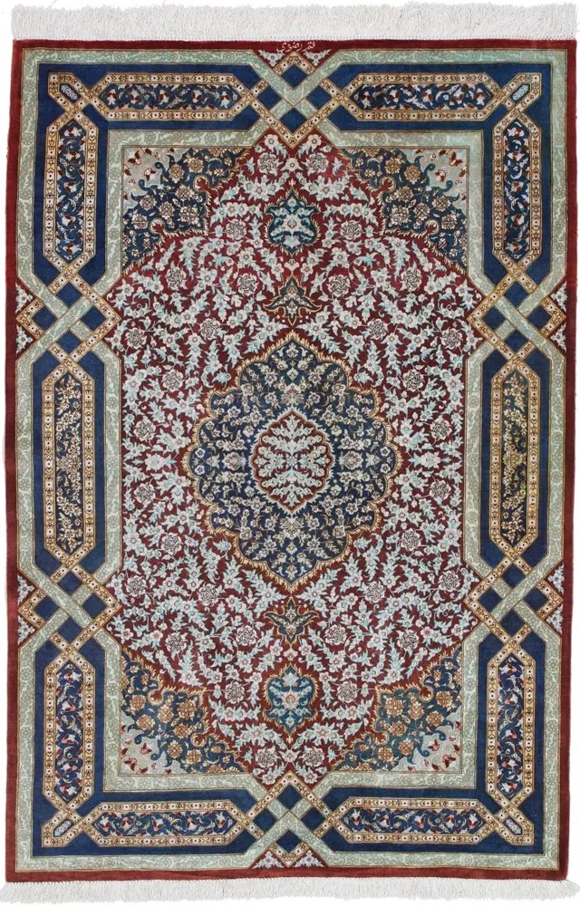 Ghom Tappeto persiano 100 x 150 (Iran) Annodato A Mano