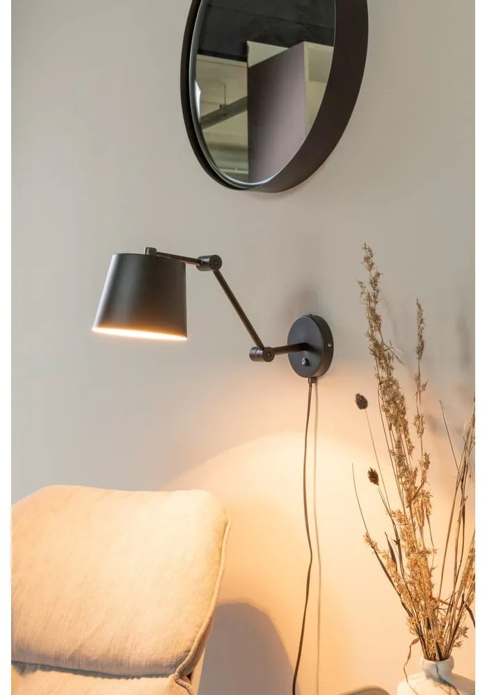 Lampada da parete nera Hajo - White Label