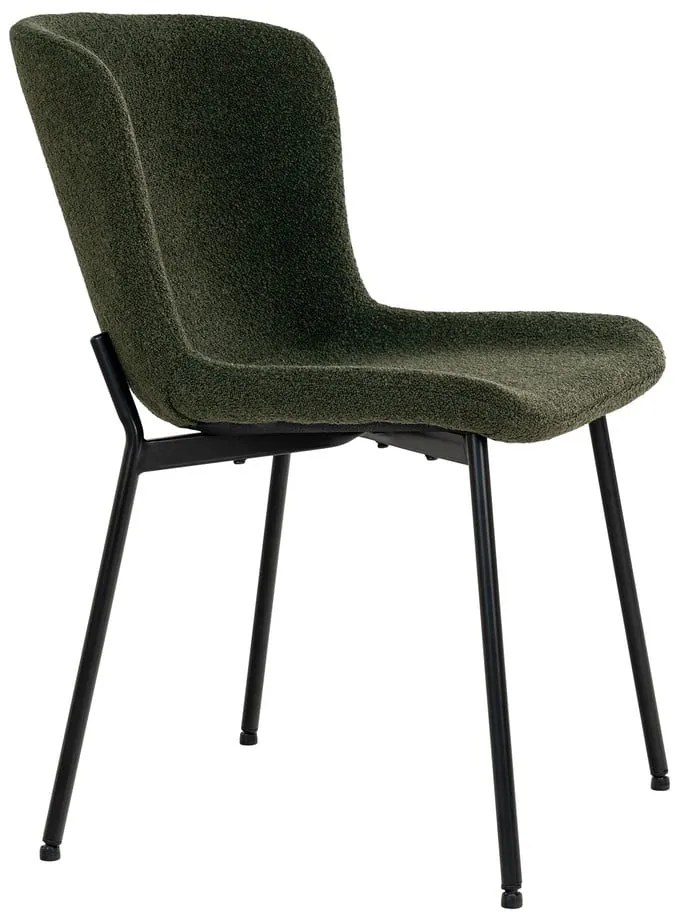 Sedie da pranzo verde scuro in un set di 2 Maceda - House Nordic