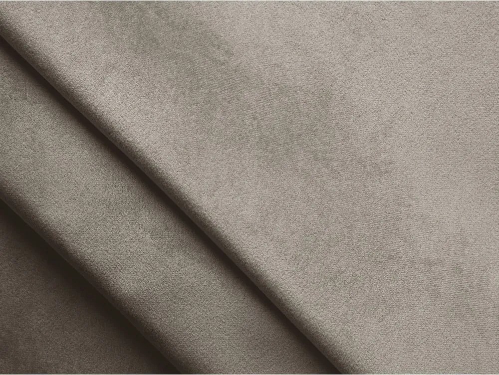 Divano componibile beige con rivestimento in velluto 285 cm Lokua – Makamii