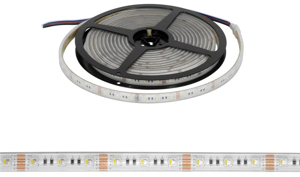 Striscia LED 5050/60 12V IP67 18W/m 5m - RGBW Colore RGBW
