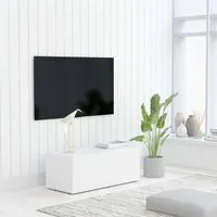 Mobile TV Bianco 80x34x30 cm in Truciolato 801859