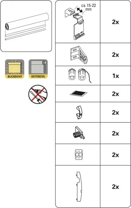 Tenda a pacchetto marrone 42,5x150 cm Mini Termo – Gardinia