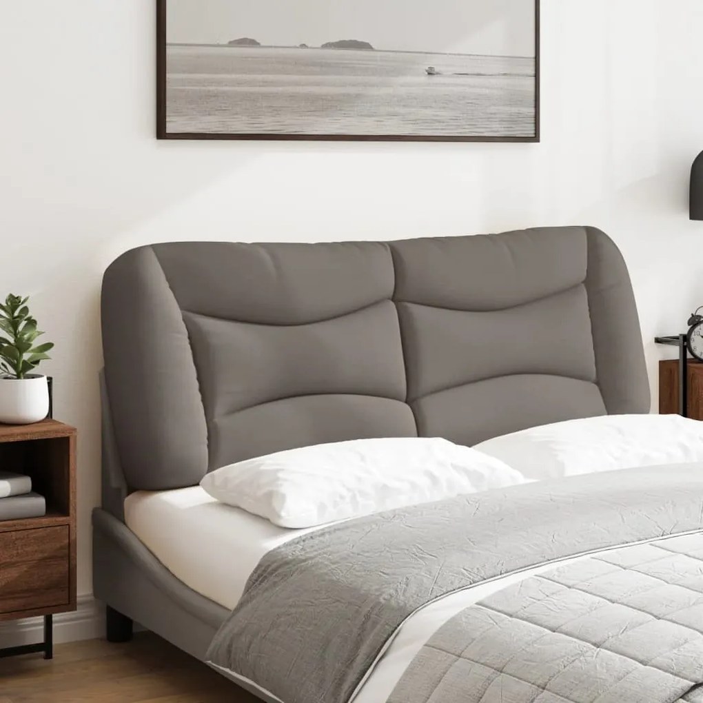 Cuscino testiera tortora 120 cm in tessuto