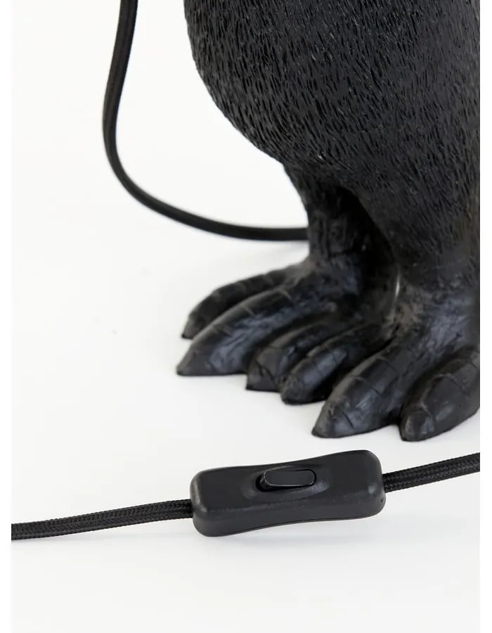 Lampada da tavolo nera (altezza 34 cm) Penguin - Light &amp; Living