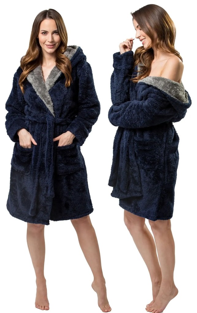 Accappatoio Jordan Navy-Grey L