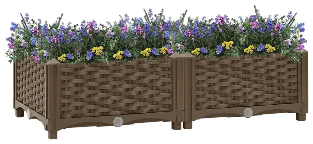 Fioriera Rialzata 80x40x23 Cm İn Polipropilene /