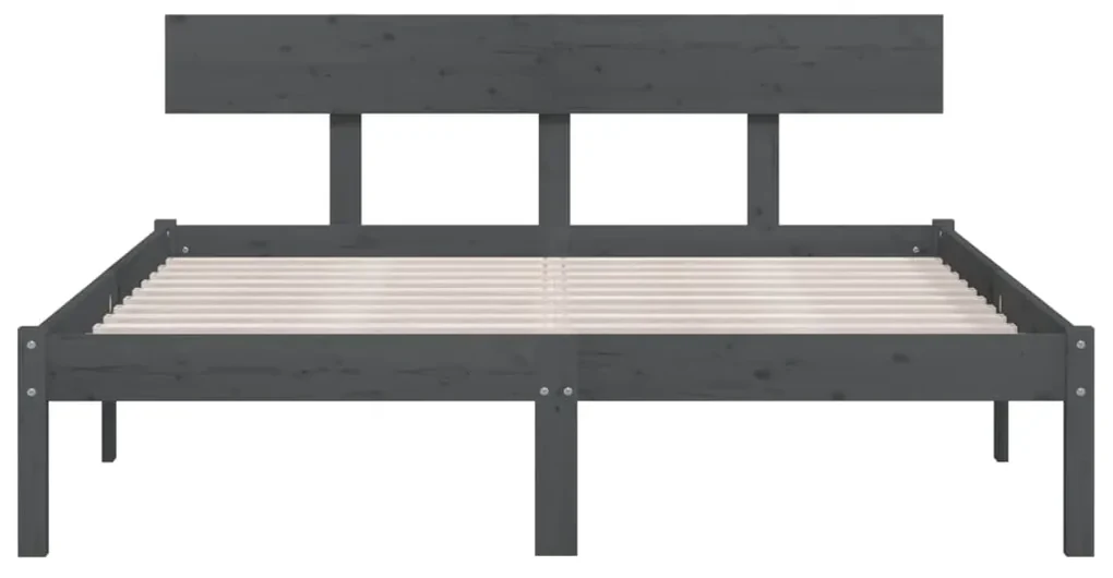 Giroletto grigio in legno massello di pino 140x190 cm