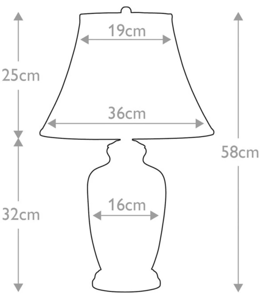 Lampada Da Scrivania Contemporanea Goldthistle Porcellana 1 Luce E27