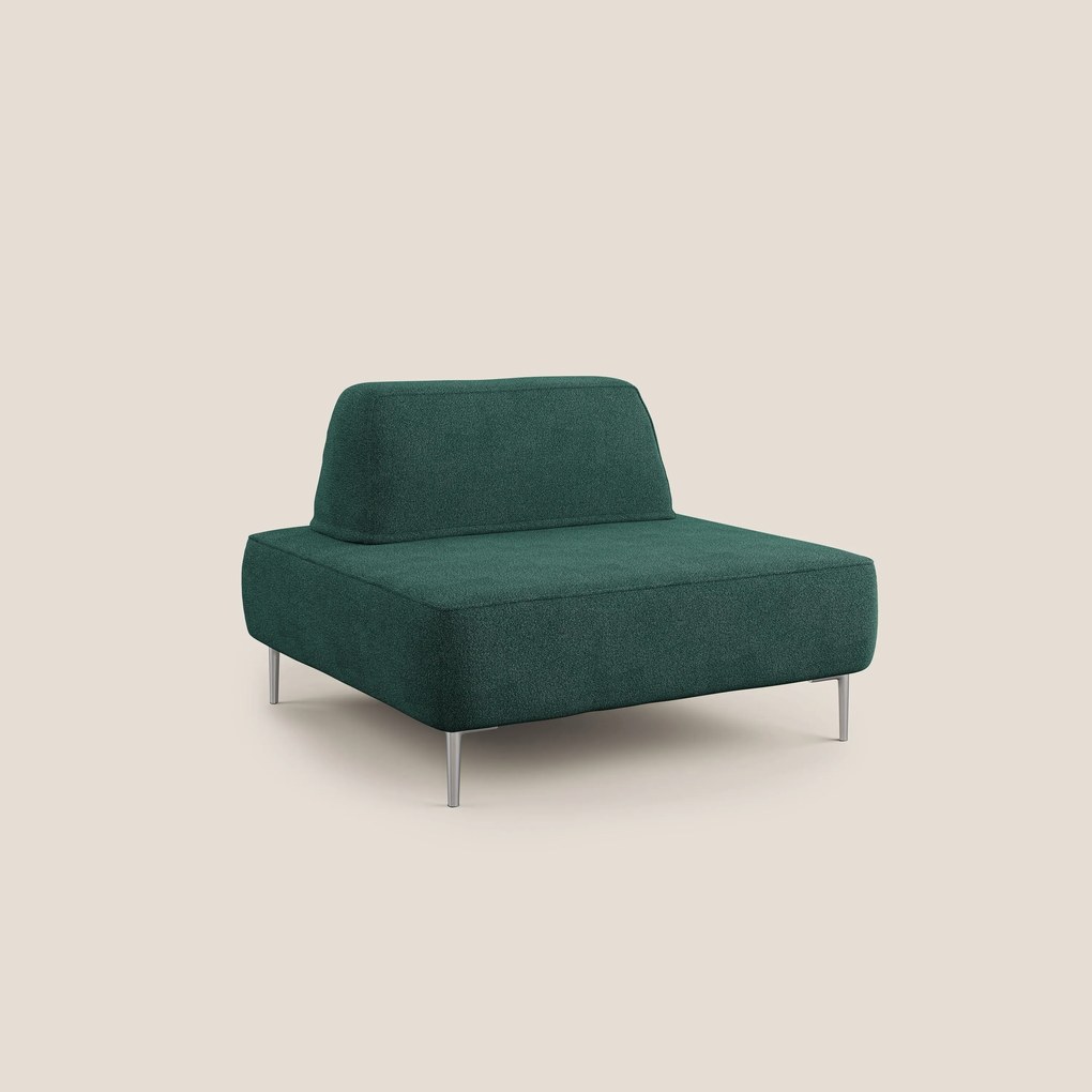 Newton poltrona modulare con schienali movibili T07 verde