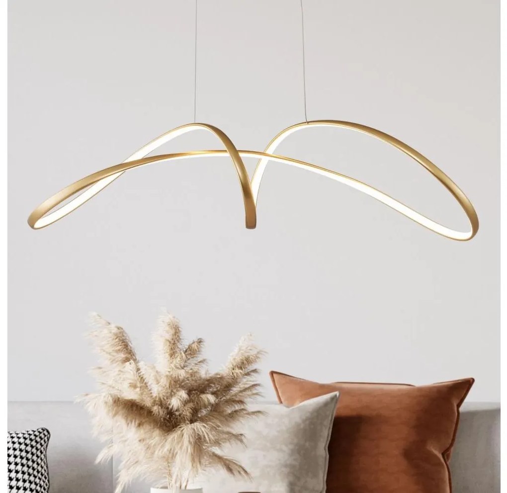 Zuma Line 20026P-GD - Lampadario LED a sospensione con filo FERMI LED/50W/230V 3000/4000/6000K