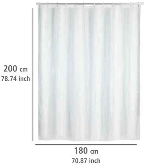 WENKO 23062100 - Tenda doccia PALAIS 180x200 cm bianca