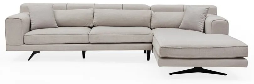 Divano angolare beige chiaro, angolo destro Jivago - Artie