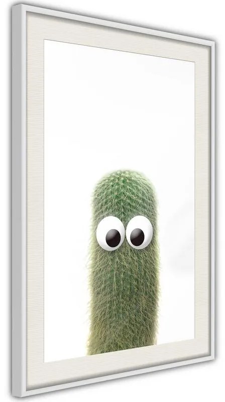 Poster  Funny Cactus IV  Cornice Quadri Cornice d'oro con passe-partout, Larghezza x Altezza Home decor 20x30