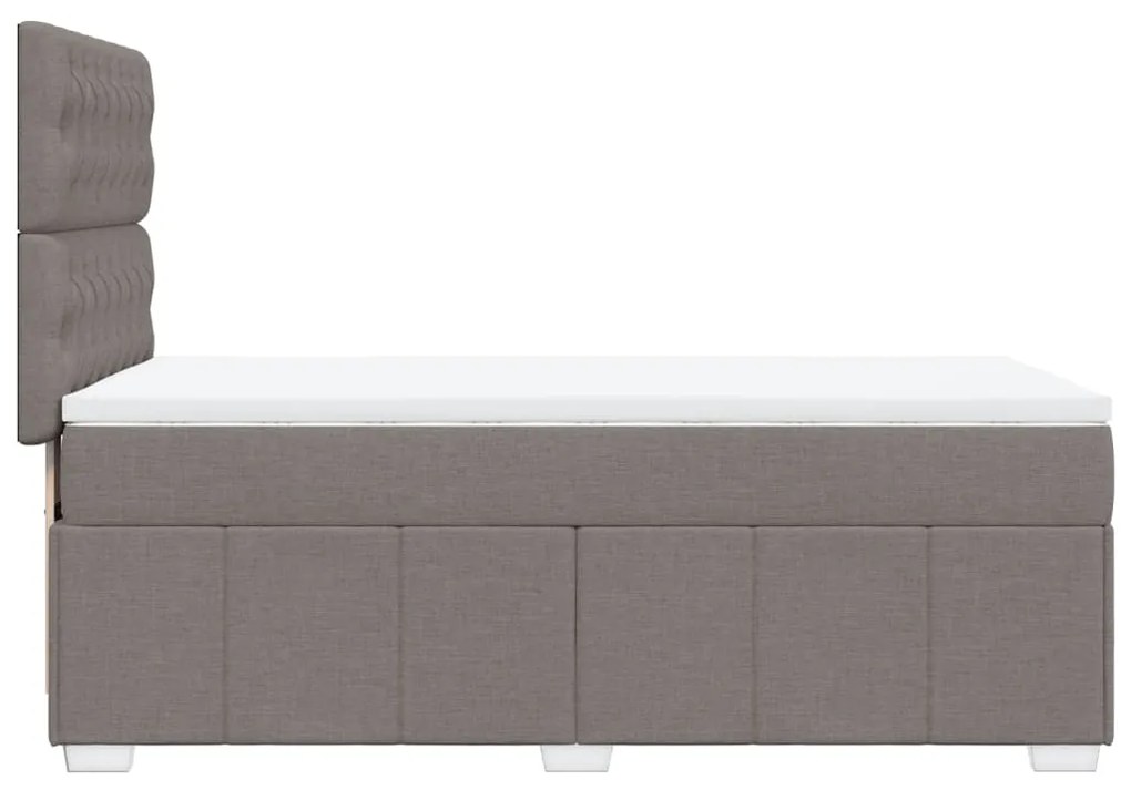 Giroletto a molle con materasso tortora 90x200 cm intessuto