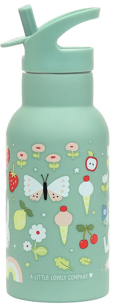 A Little Lovely Company - borraccia in acciaio inox, 350 ml - allegria