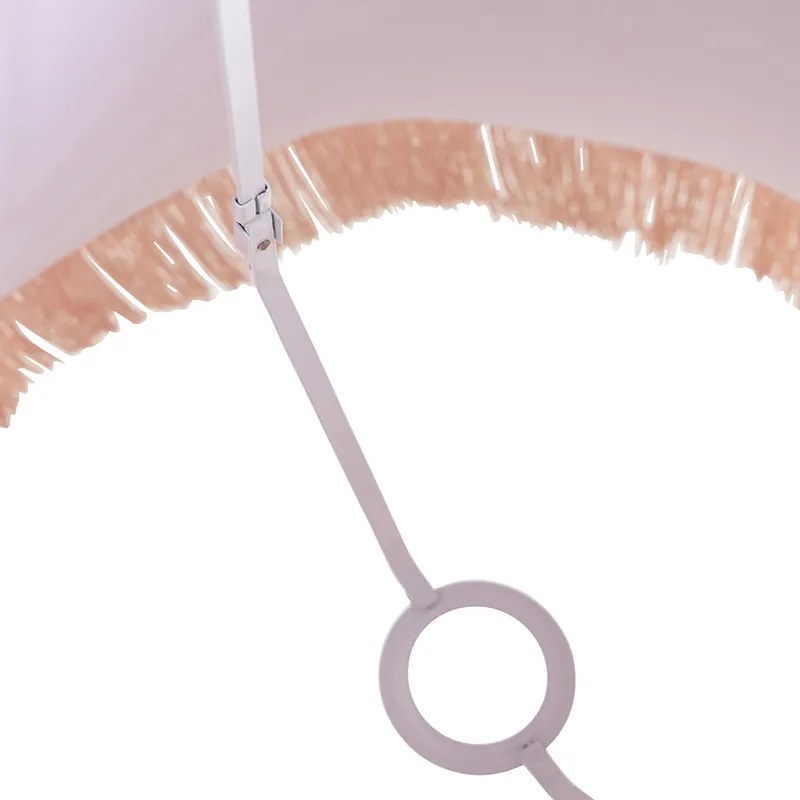 Paralume in seta rosa 45 cm - Granny