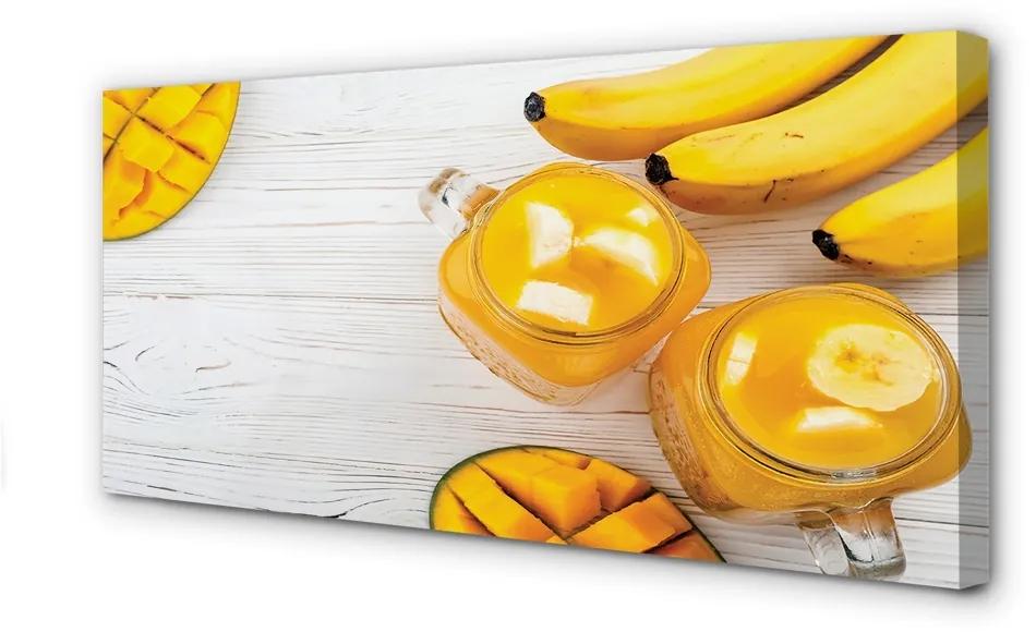 Foto quadro su tela Cocktail di banana mango 100x50 cm