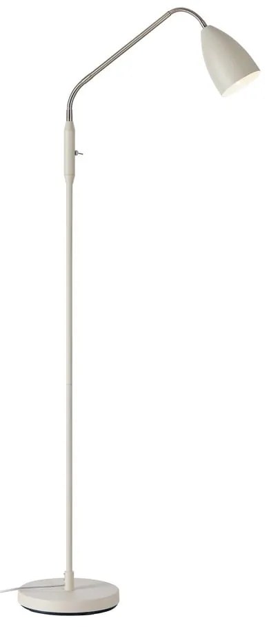 Lampada da terra LED beige con paralume in metallo e intensità regolabile (altezza totale 140 cm) Patro – Markslöjd