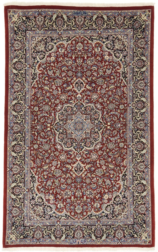 Isfahan Tappeto 170x110 (Iran) Annodato A Mano