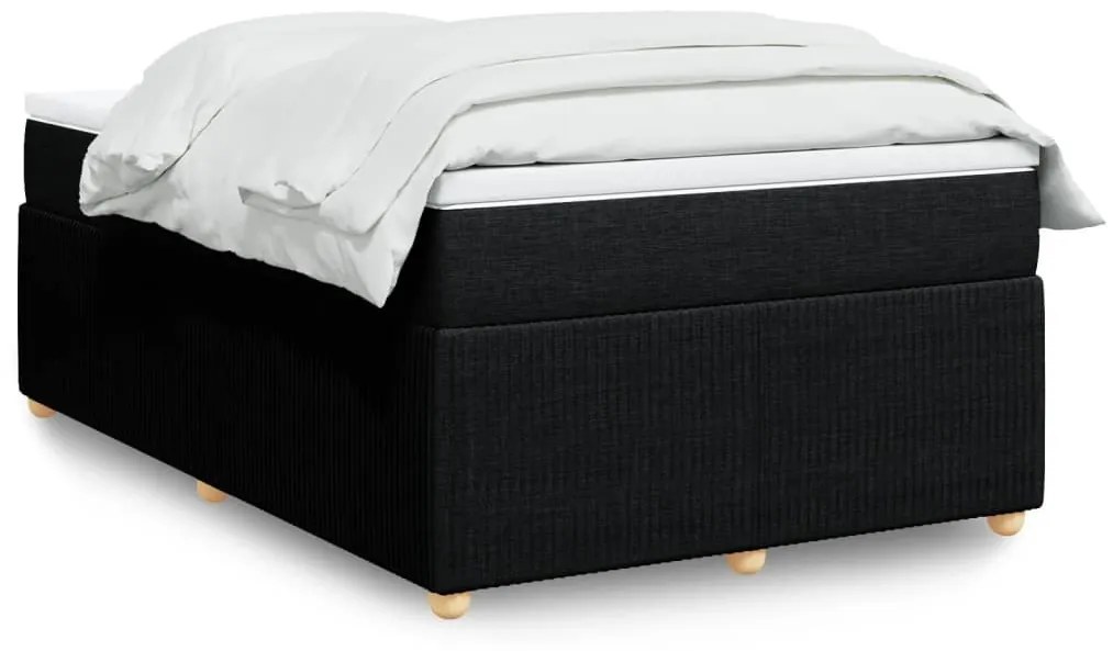 Giroletto A Molle Con Materasso Nero 120x200 Cm İn Tessuto /