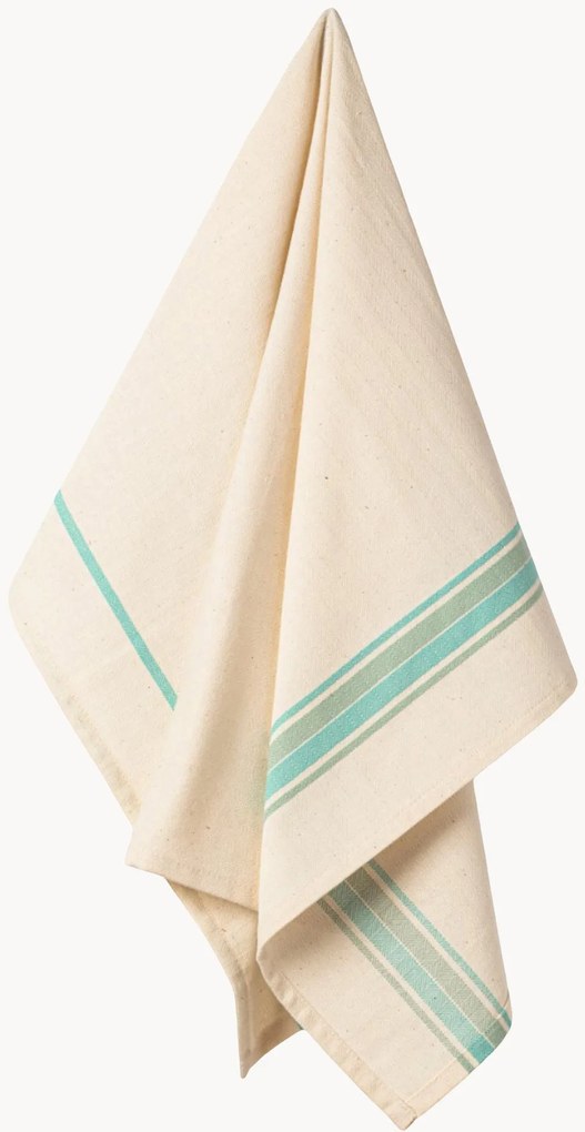 Set di 2 strofinacci da cucina in cotone French Stripes